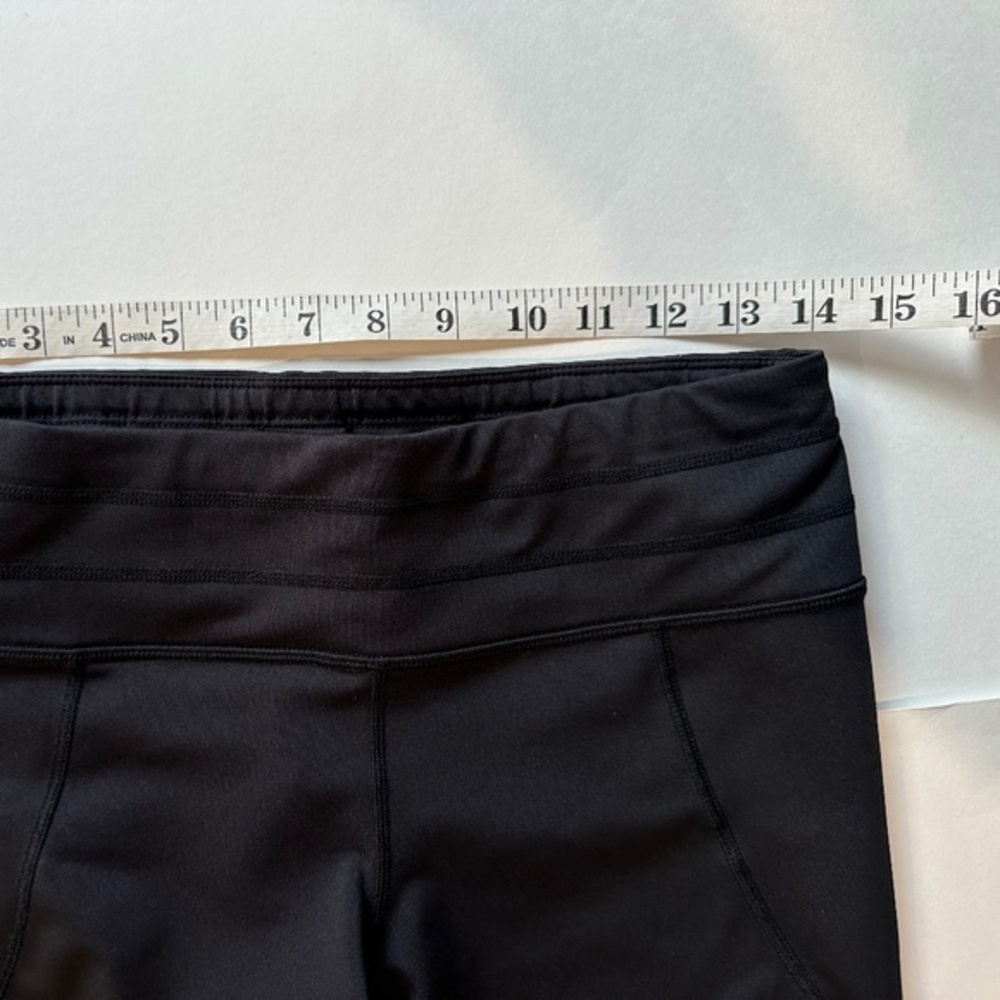 Athleta Mesh Sonar Cropped Active Workout Black‎ Leggings - Size M. - Picture 5 of 9